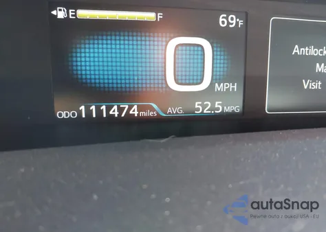 2016 Toyota Prius Two z USA, uszkodzony, nr VIN JTDKBRFU7G3001365